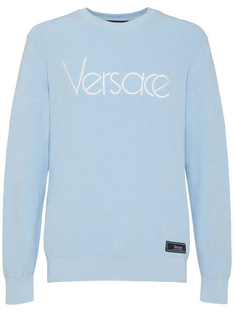 versace crewneck|Versace crew neck sweater.